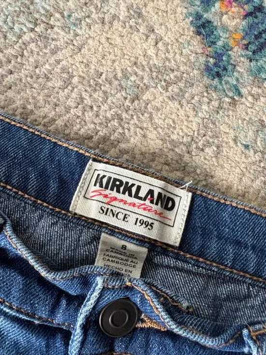 Kirkland Signature Dark Blue Boyfriend Jeans - Picture 2 of 2